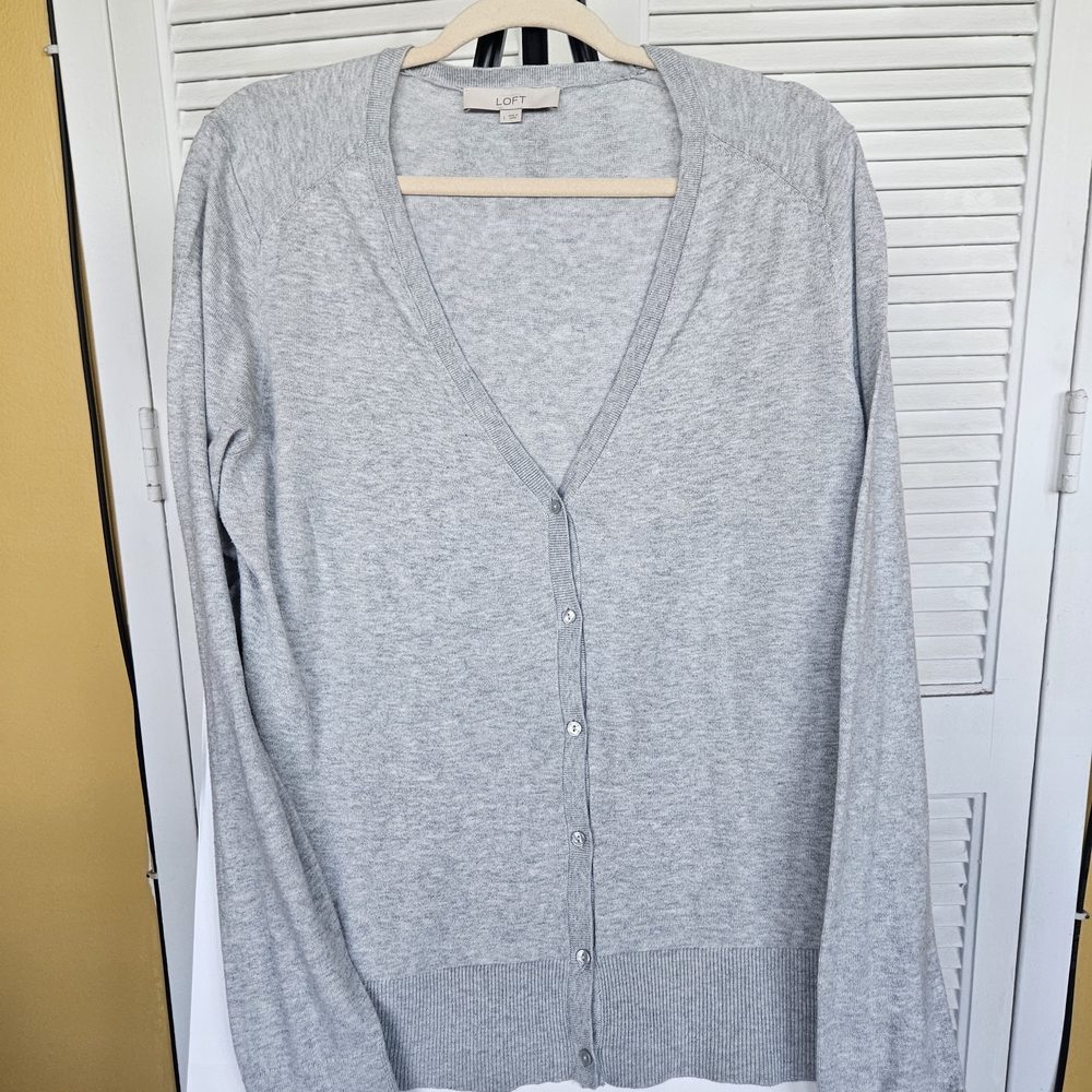 LOFT Heather Gray Women's Cardigan